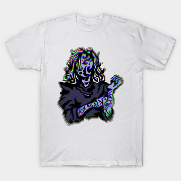 Ask Again Later. Glitchcore Cloud Purple T-Shirt by TheDoodlemancer